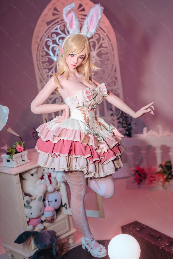 155cm (5ft1) E CUP Lightweight Silicone Sex Doll, Movable Jaw Head Calla